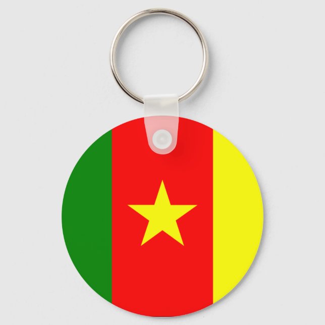 Porte-clés Porte - clé du drapeau du Cameroun (Recto)