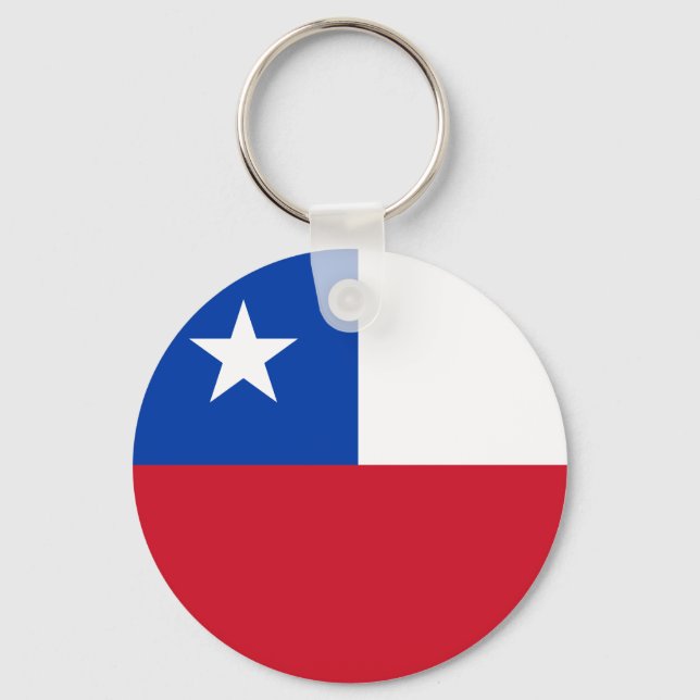 Porte-clés Porte - clé du drapeau du Chili (Recto)