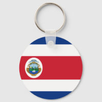 Porte - clé du drapeau du Costa Rica