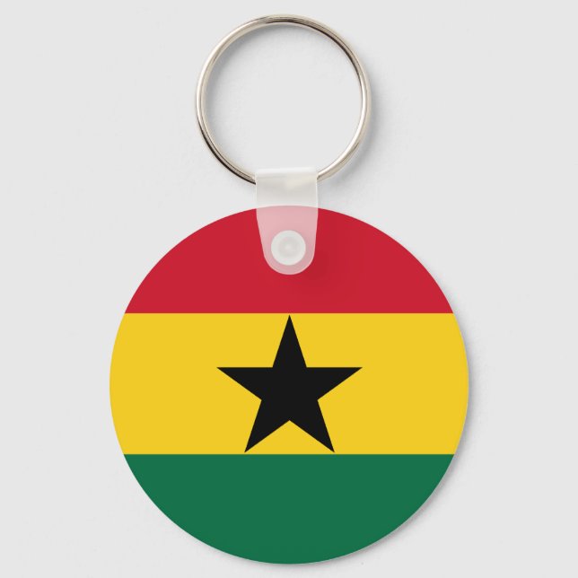 Porte-clés Porte - clé du drapeau du Ghana (Recto)