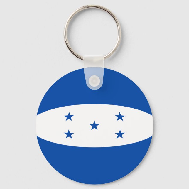 Porte-clés Porte - clé du drapeau du Honduras Fisheye (Recto)
