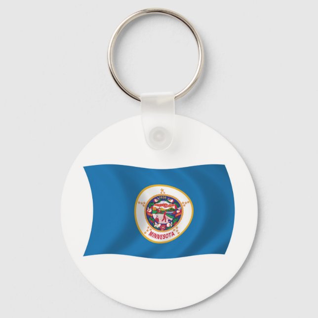 Porte-clés Porte - clé du drapeau du Minnesota (Recto)