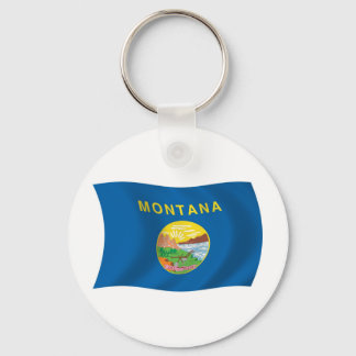Porte-clés Porte - clé du drapeau du Montana