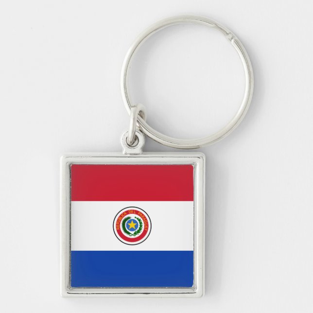 Porte-clés Porte - clé du drapeau du Paraguay (Devant)
