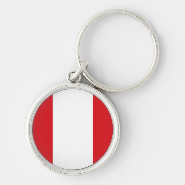 Porte-clés Porte - clé du drapeau du Pérou (Devant)