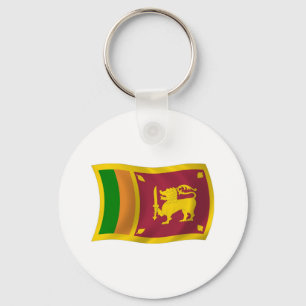 Porte-clés Porte - clé du drapeau du Sri Lanka