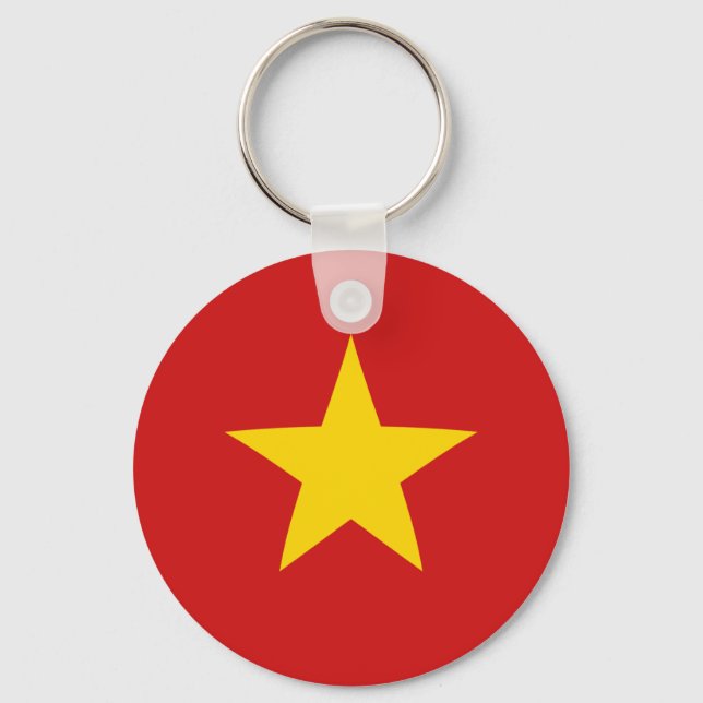 Porte-clés Porte - clé du drapeau du Vietnam Fisheye (Recto)