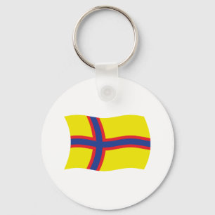 Porte-clés Porte - clé du drapeau finlandais en Inde