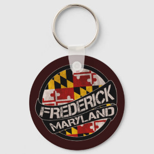 Porte-clés Porte - clé du drapeau Frederick Maryland