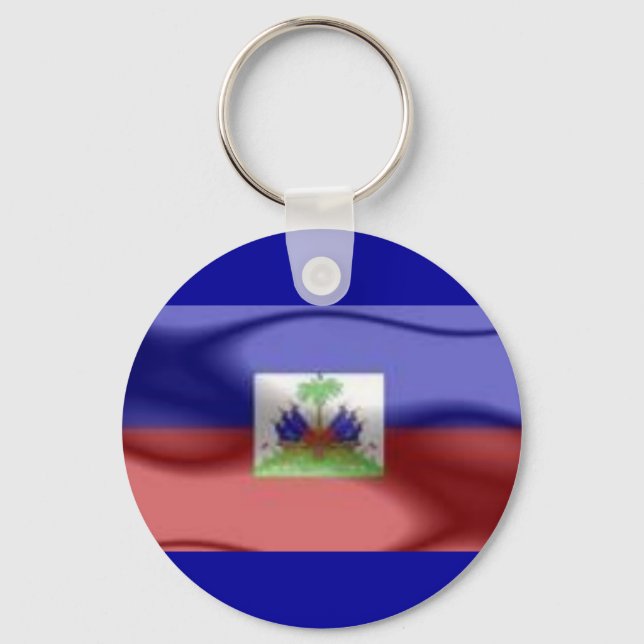 Porte-clés porte - clé du drapeau haïti (Recto)