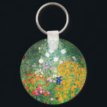 Porte-clés Porte - clé du jardin des fleurs Gustav Klimt<br><div class="desc">Porte - clé du jardin fleuri Gustav Klimt. Peinture à l'huile sur toile de 1907. Achevé durant sa phase d’or, Flower Garden est l’un des tableaux paysagers les plus célèbres de Klimt. Les couleurs d'été éclatent dans cette oeuvre avec un beau mélange de fleurs orange, rouge, violet, bleu, rose et...</div>