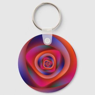 Porte-clés Porte - clé du Labyrinthe spiral psychédélique