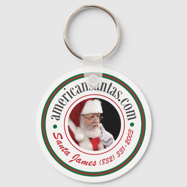 Porte-clés Porte - clé du logo père Noël James American Santa (Recto)