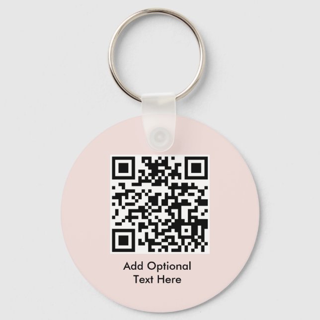 Porte-clés Porte - clé du logo professionnel du code QR | Ros (Recto)