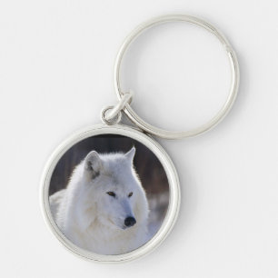 Porte-clés Porte - clé du loup blanc arctique