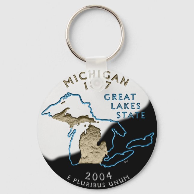 Porte-clés Porte - clé du Michigan (Recto)