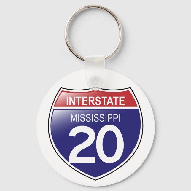 Porte-clés Porte - clé du Mississippi I-20 (Recto)