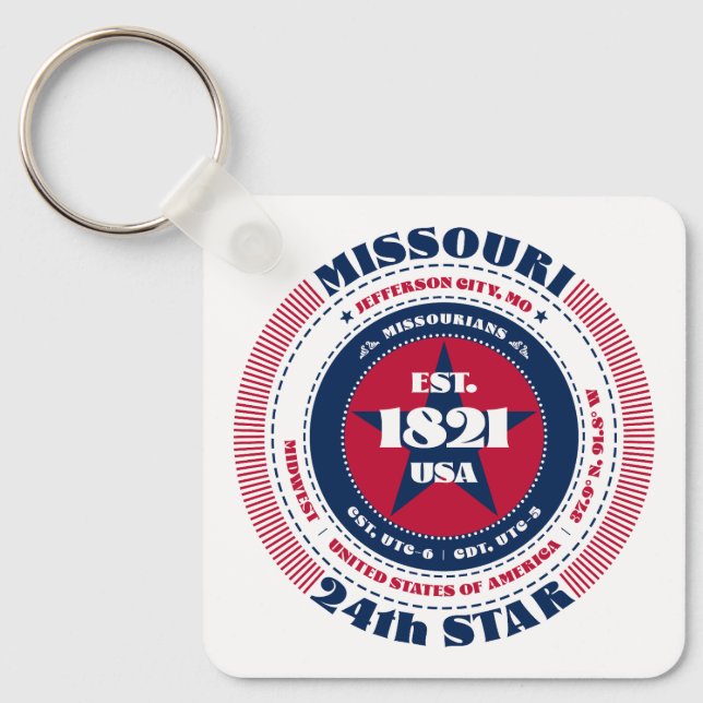 Porte-clés Porte - clé du Missouri (Recto)
