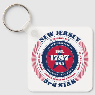 Porte-clés Porte - clé du New Jersey