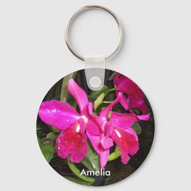 Porte-clés Porte - clé du nom des orchidées (Recto)