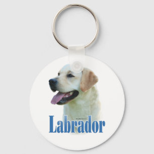 Porte-clés Porte - clé du nom du trieur du Labrador jaune