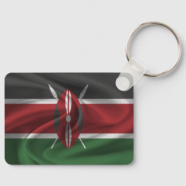 Porte-clés Porte - clé du pavillon du Kenya (Recto)