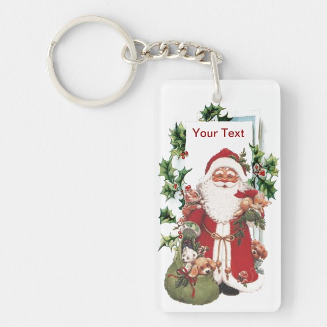 Porte-clés Porte - clé du Père Noël (Devant)