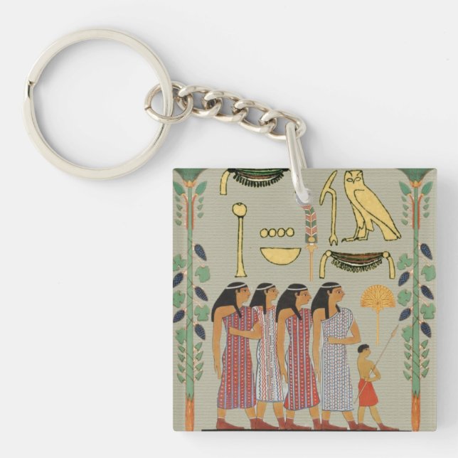 Porte-clés Porte - clé du peuple égyptien antique (Devant)