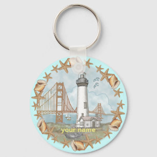 Porte-clés Porte - clé du phare de California Shells