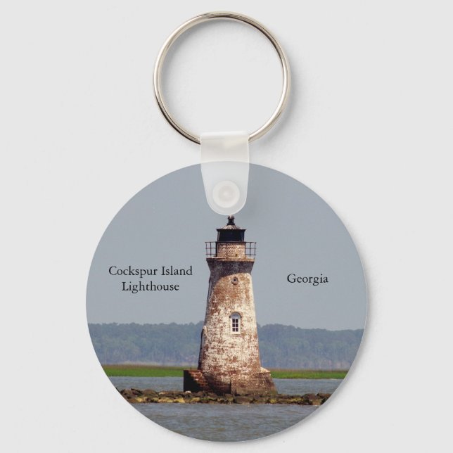 Porte-clés Porte - clé du phare de Cockspur Island (Recto)