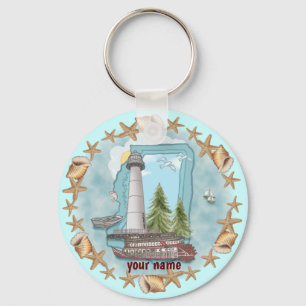 Porte-clés Porte - clé du phare de Mississippi Shells