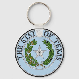 Porte-clés Porte - clé du sceau d'état du Texas