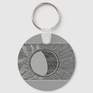Porte-clés porte - clé du soleil et de lune