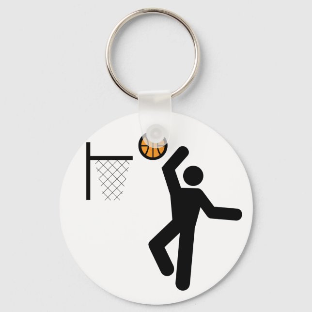 Porte-clés Porte - clé du symbole de basket-ball (Recto)