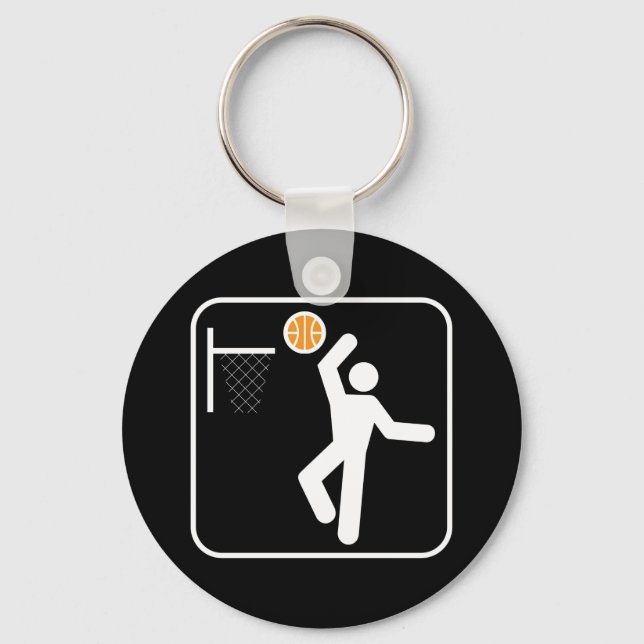 Porte-clés Porte - clé du symbole de basket-ball (Recto)