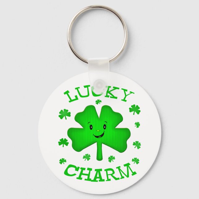 Porte-clés Porte - clé du trèfle irlandais de la St. Patrick' (Recto)