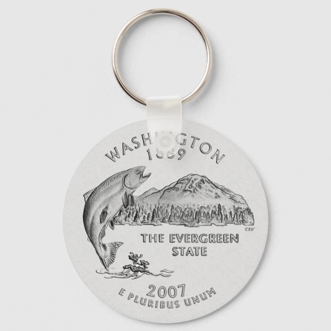 Porte-clés Porte - clé du Washington State Quarter (Recto)