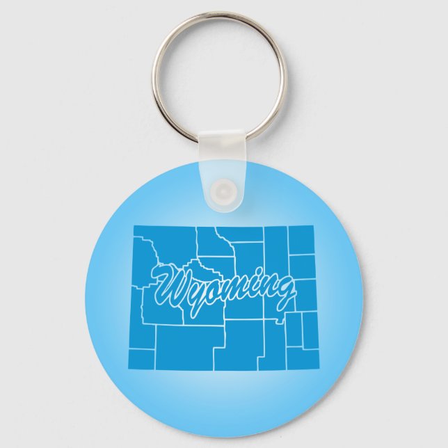 Porte-clés Porte - clé du Wyoming (Recto)