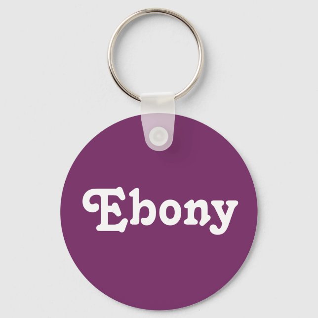 Porte-clés Porte - clé Ebony (Recto)