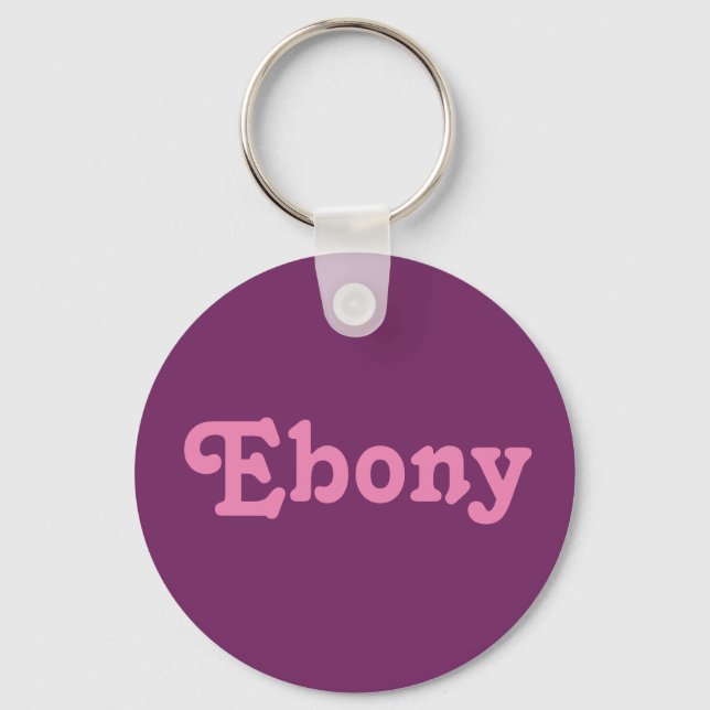 Porte-clés Porte - clé Ebony (Recto)