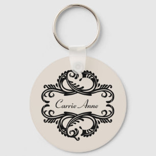 Porte-clés Porte - clé Ebony Chic Damask