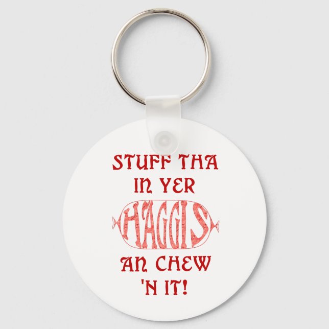 Porte-clés Porte - clé écossais Haggis Funny (Recto)