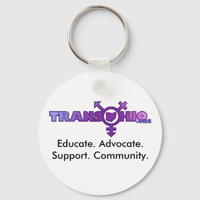 Porte-clés Porte - clé Educate. Avocat. Soutien. Communauté. (Recto)