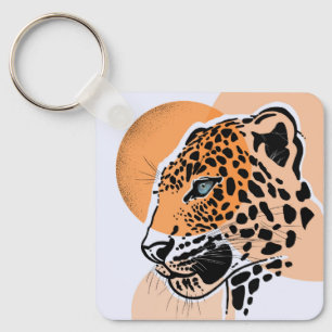 Porte-clés Porte - clé Empreinte de léopard - Accessoire anim