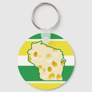 Porte-clés Porte - clé en chef du fromage suisse Wisconsin