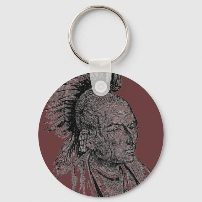Porte-clés Porte - clé en chef indien (Recto)