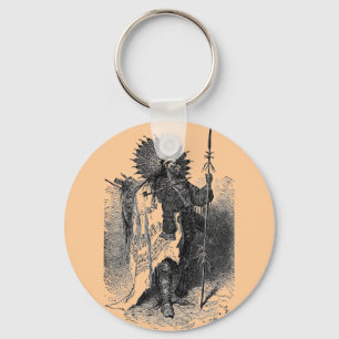 Porte-clés Porte - clé en chef indien