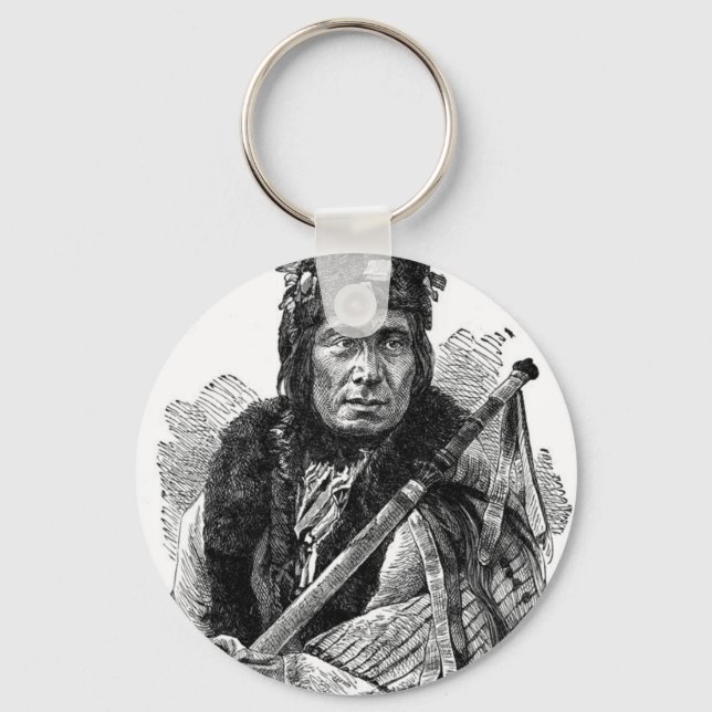 Porte-clés Porte - clé en chef indien (Recto)
