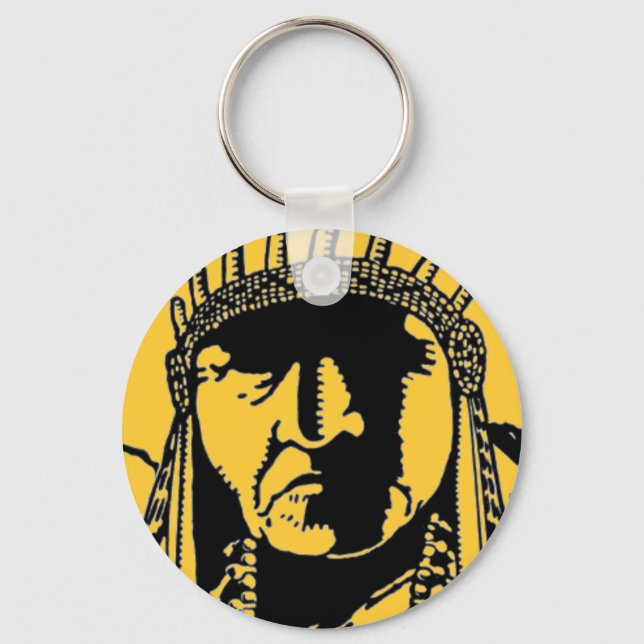 Porte-clés Porte - clé en chef indien (Recto)