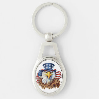 Porte-clés Porte - clé en métal de l'aigle américain-Un symbo